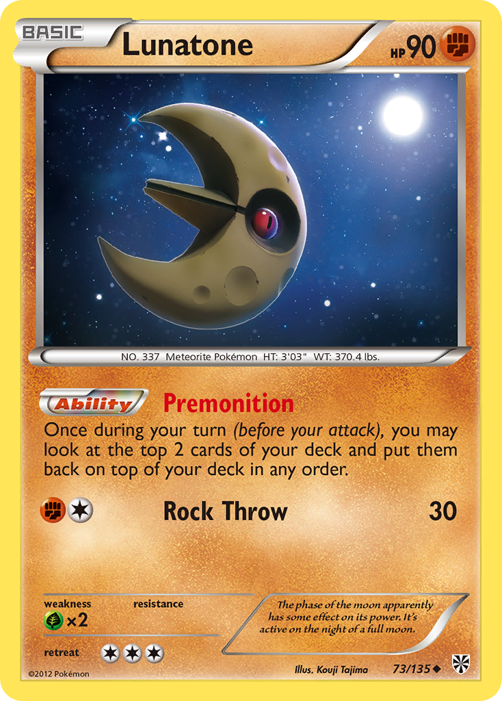 Lunatone (73/135) [Black & White: Plasma Storm] | Jack's On Queen