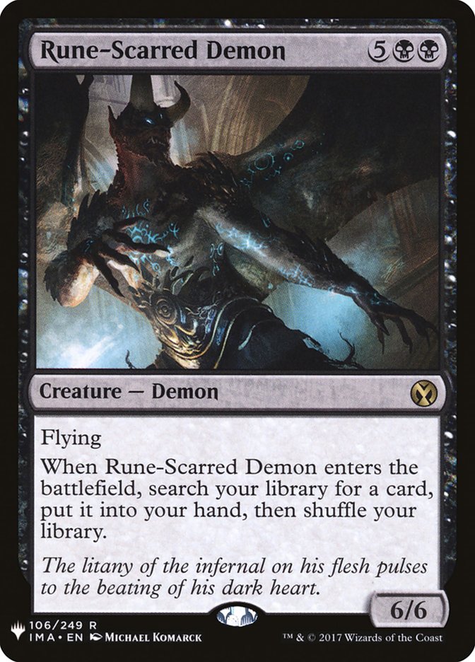 Rune-Scarred Demon [Mystery Booster] | Jack's On Queen