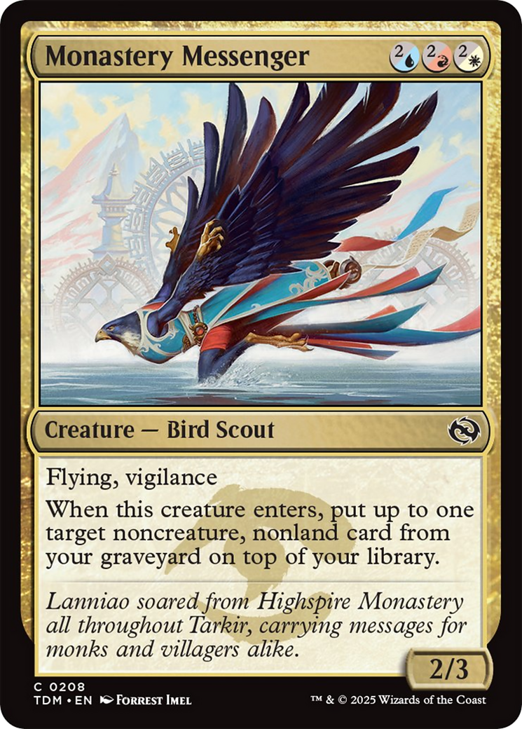 Monastery Messenger [Tarkir: Dragonstorm] | Jack's On Queen