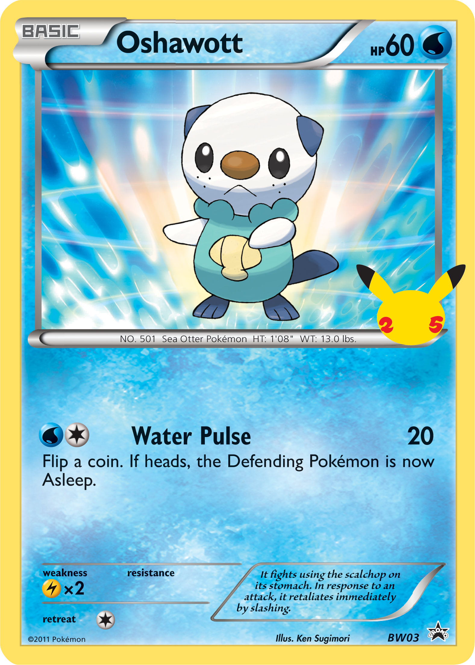 Oshawott (BW03) (Jumbo Card) [First Partner Pack] | Jack's On Queen