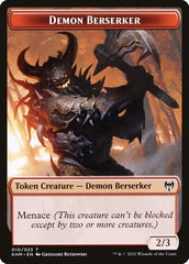 Elf Warrior // Demon Berserker Double-Sided Token [Kaldheim Tokens] | Jack's On Queen