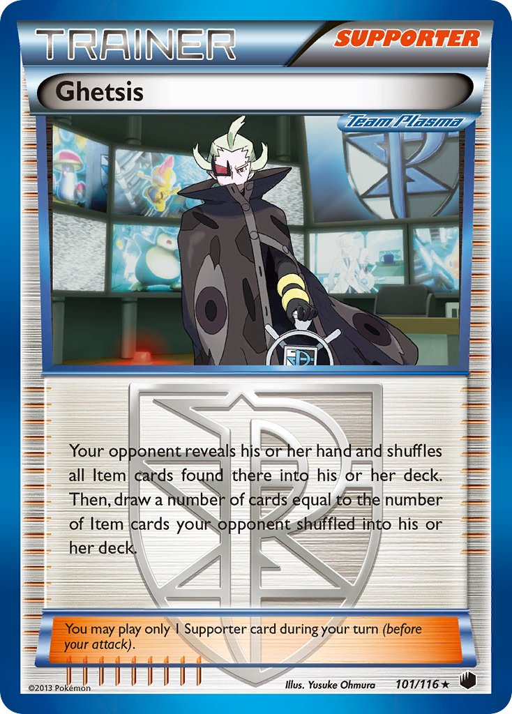 Ghetsis (101/116) (Theme Deck Exclusive) [Black & White: Plasma Freeze] | Jack's On Queen