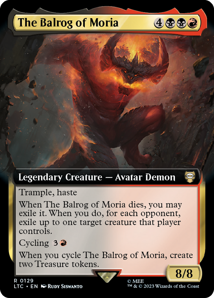 The Balrog of Moria (Extended Art) [The Lord of the Rings: Tales of Middle-Earth Commander] | Jack's On Queen