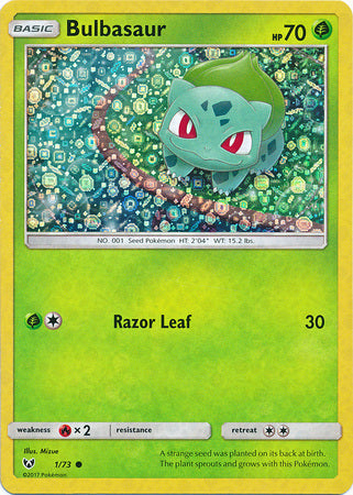Bulbasaur (1/73) (General Mills Promo) [Sun & Moon: Shining Legends] | Jack's On Queen