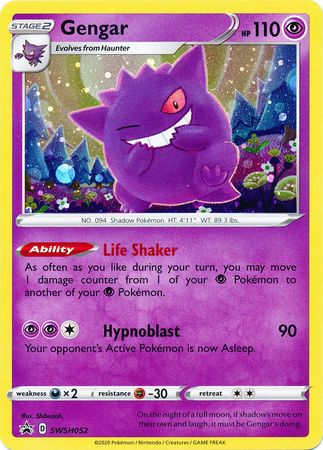 Gengar (SWSH052) [Sword & Shield: Black Star Promos] | Jack's On Queen