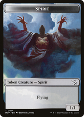 Monk // Spirit (14) Double-Sided Token [March of the Machine Tokens] | Jack's On Queen