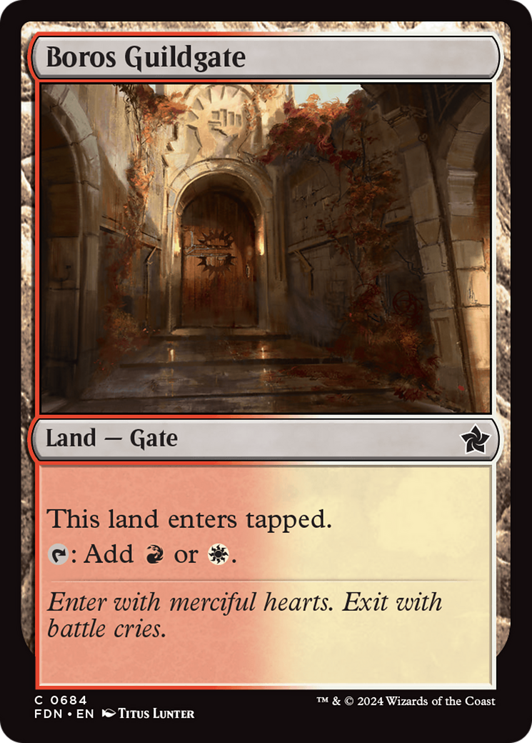 Boros Guildgate [Foundations] | Jack's On Queen