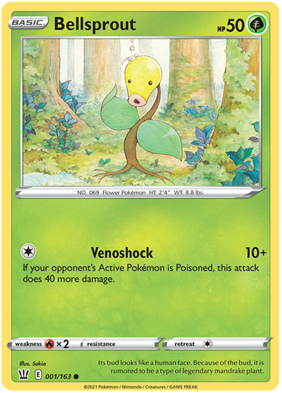 Bellsprout (001/163) [Sword & Shield: Battle Styles] | Jack's On Queen