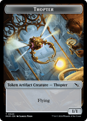 Thopter (0020) // Voja Fenstalker Double-Sided Token [Murders at Karlov Manor Tokens] | Jack's On Queen