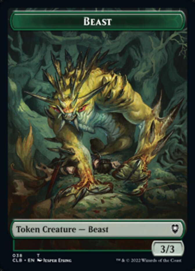 Satyr // Beast Double-Sided Token [Commander Legends: Battle for Baldur's Gate Tokens] | Jack's On Queen