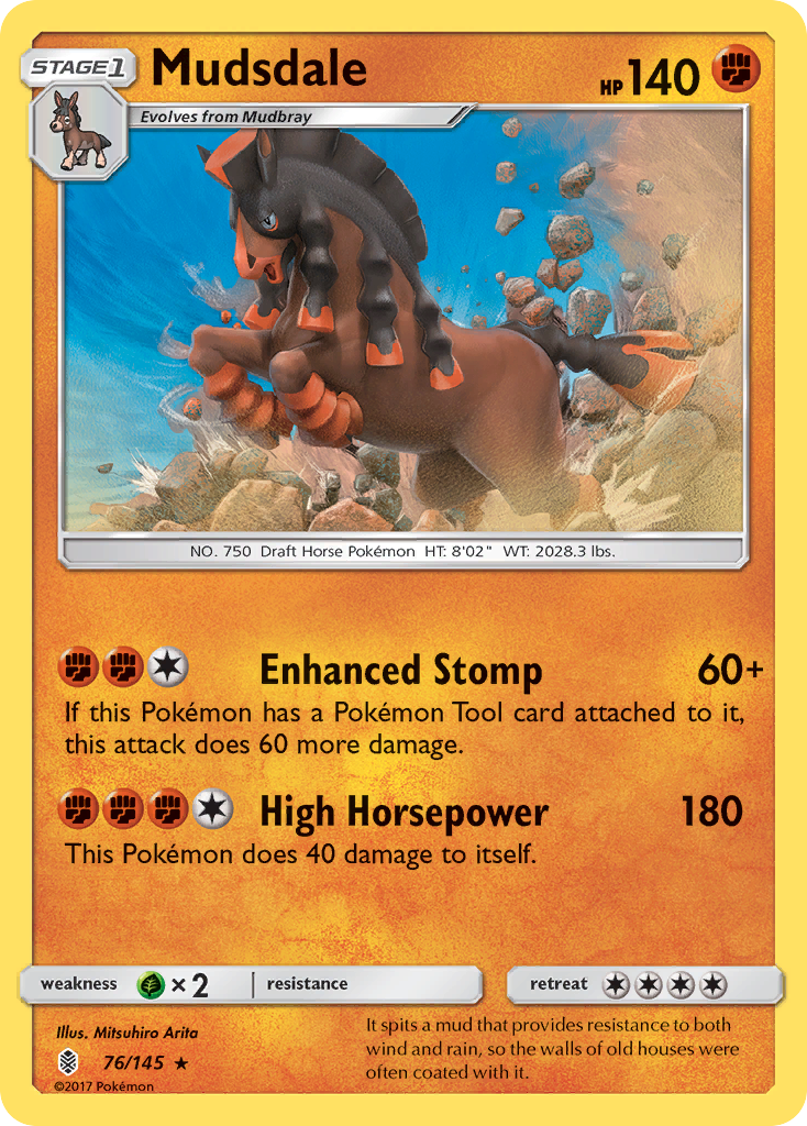 Mudsdale (76/145) [Sun & Moon: Guardians Rising] | Jack's On Queen