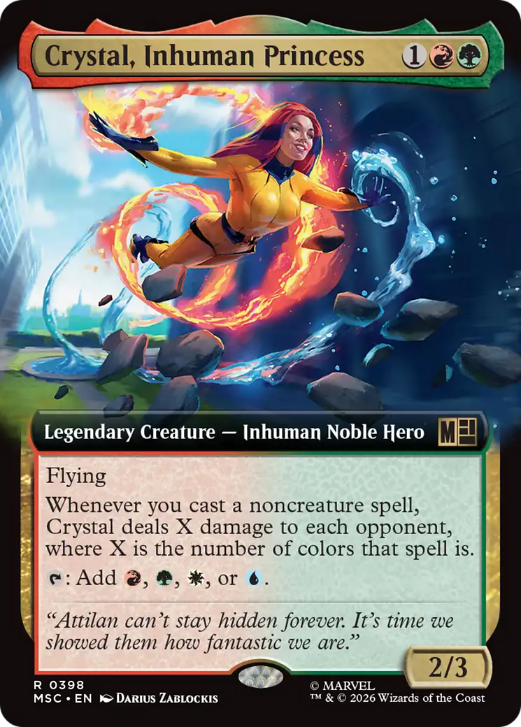 Crystal, Inhuman Princess (Extended Art) [Marvel Super Heroes Commander] | Jack's On Queen