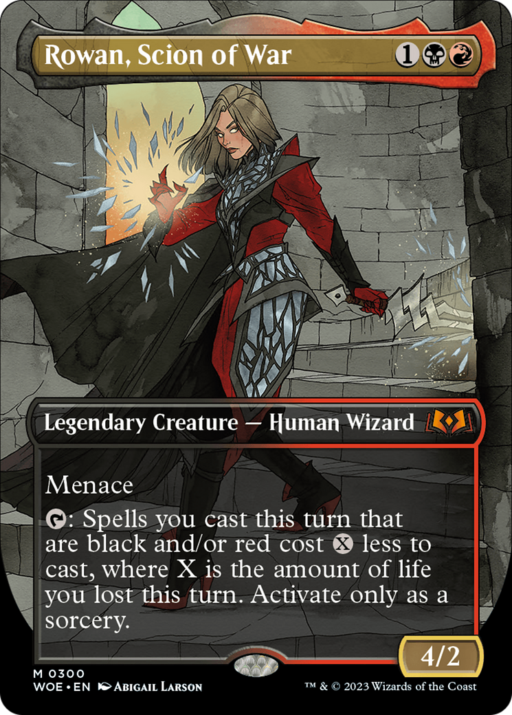 Rowan, Scion of War (Borderless Alternate Art) [Wilds of Eldraine] | Jack's On Queen