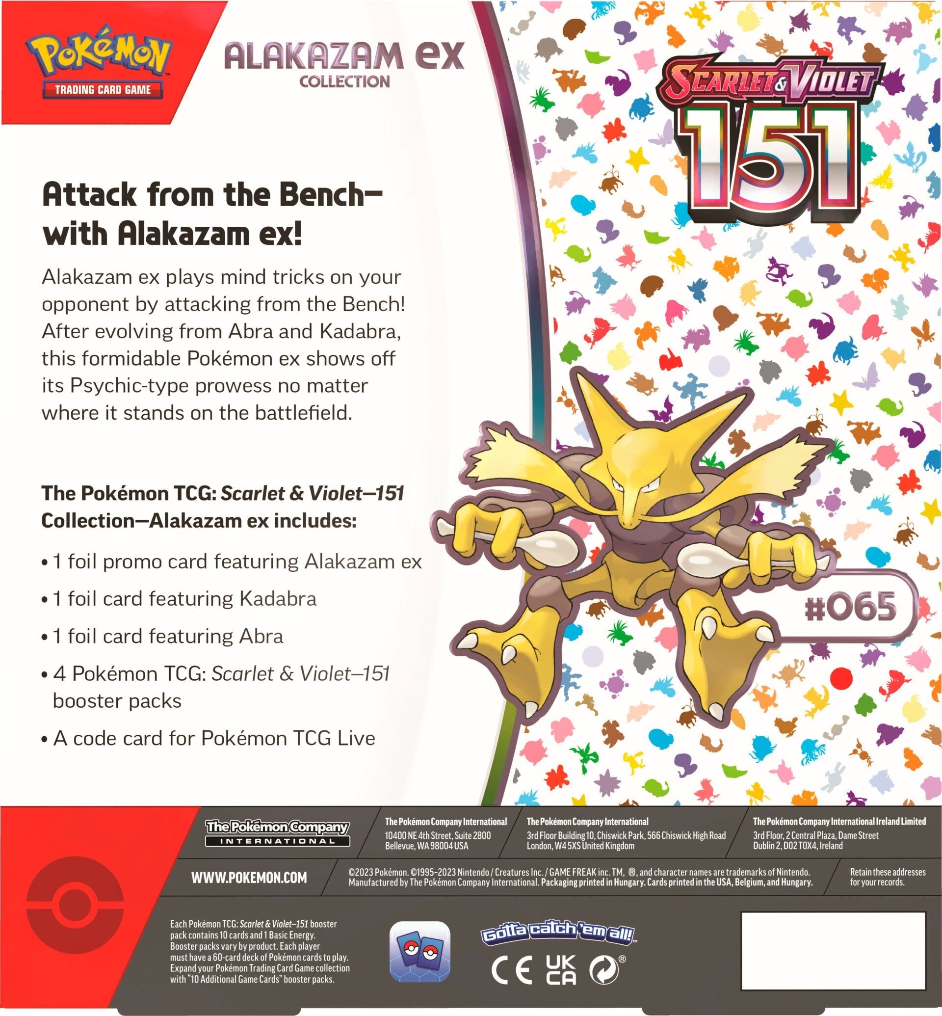 Scarlet & Violet: 151 - Alakazam ex Box | Jack's On Queen