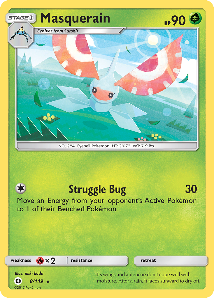 Masquerain (8/149) [Sun & Moon: Base Set] | Jack's On Queen