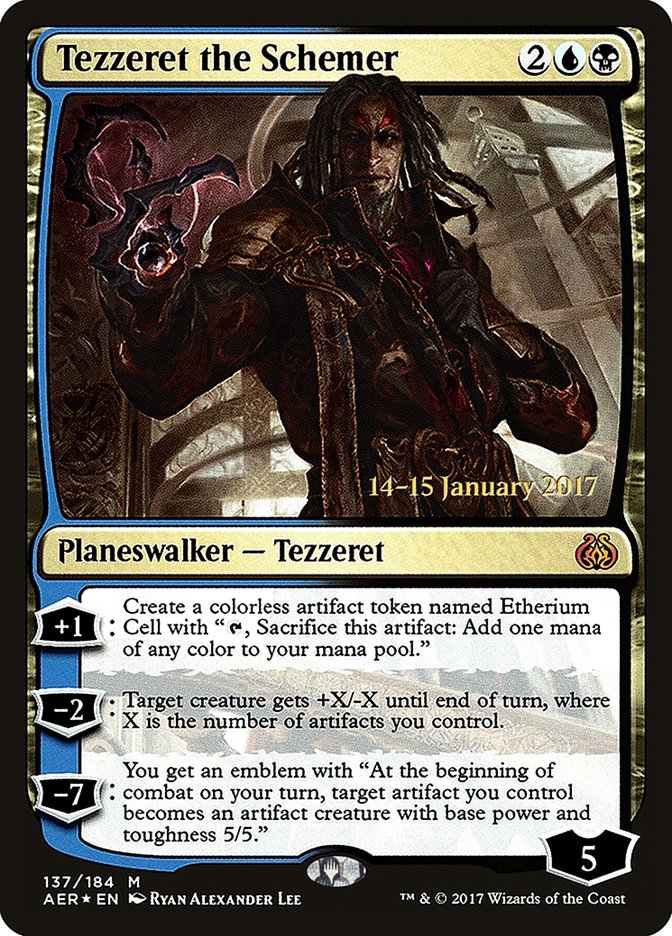 Tezzeret the Schemer [Aether Revolt Prerelease Promos] | Jack's On Queen