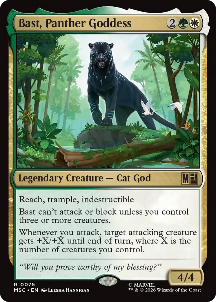 Bast, Panther Goddess (Surge Foil) [Marvel Super Heroes Commander] | Jack's On Queen