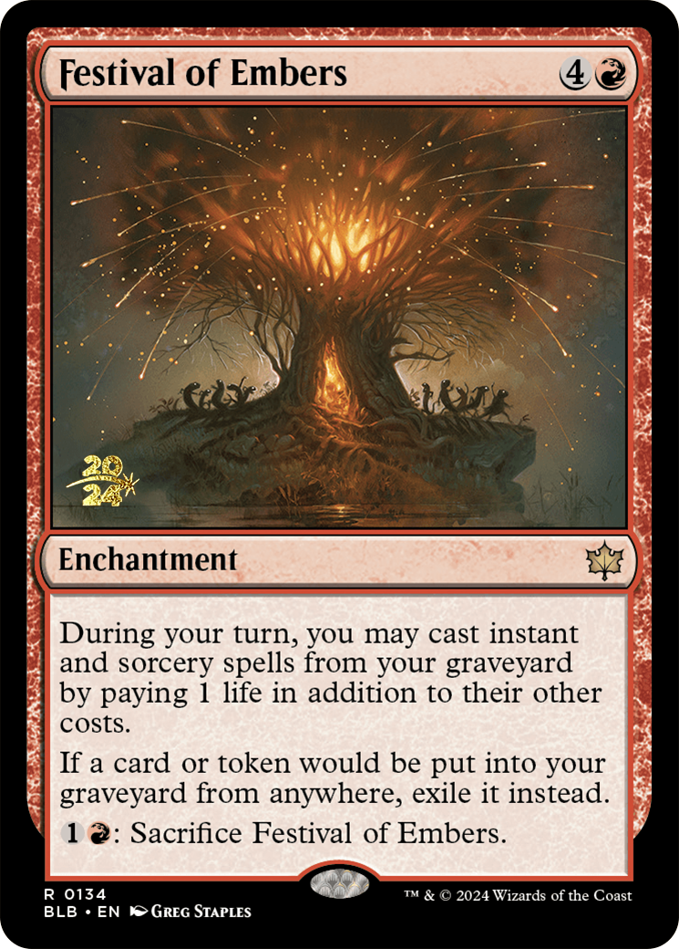 Festival of Embers [Bloomburrow Prerelease Promos] | Jack's On Queen