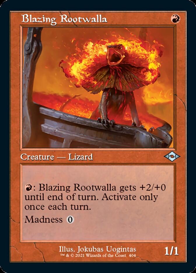 Blazing Rootwalla (Retro Foil Etched) [Modern Horizons 2] | Jack's On Queen