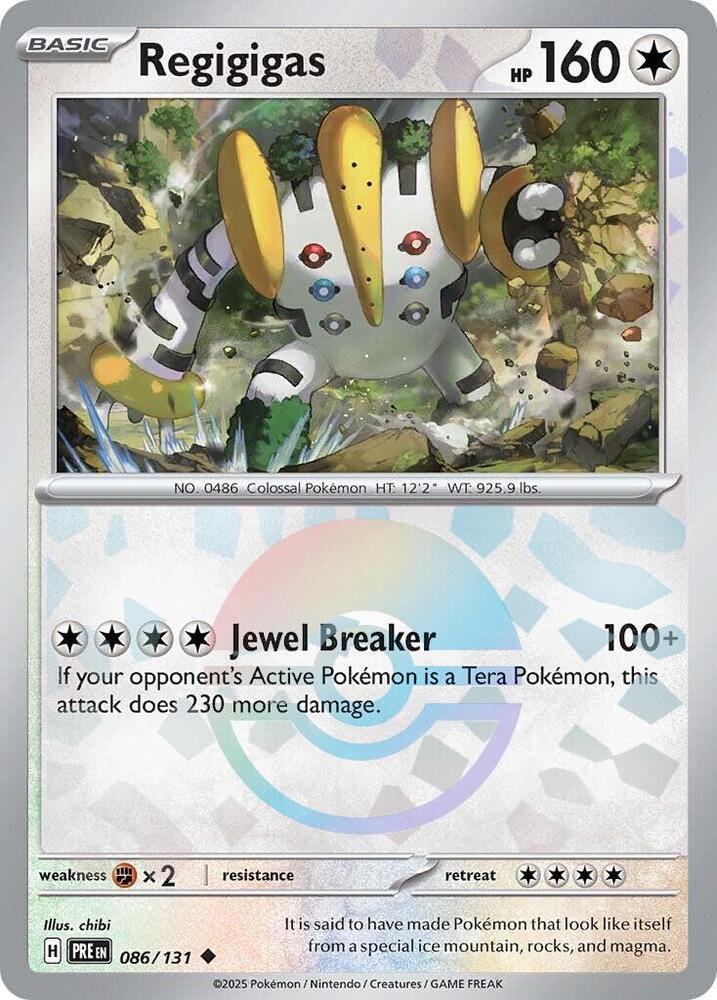 Regigigas (086/131) (Poke Ball Pattern) [Scarlet & Violet: Prismatic Evolutions] | Jack's On Queen