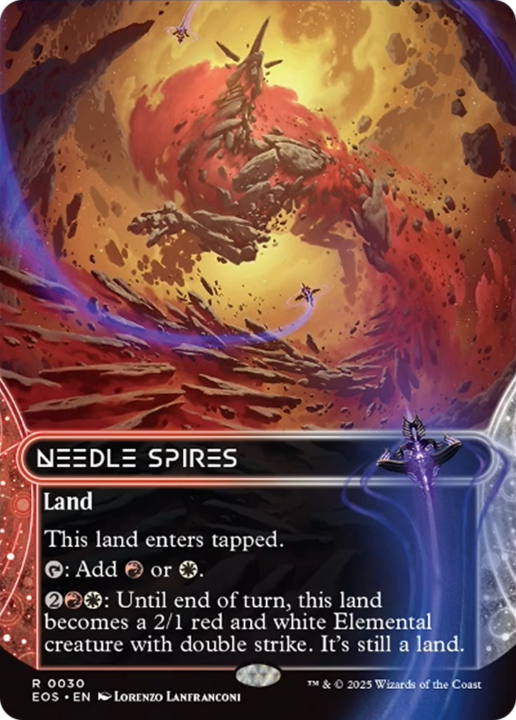 Needle Spires (0030) (Borderless) [Edge of Eternities: Stellar Sights] | Jack's On Queen