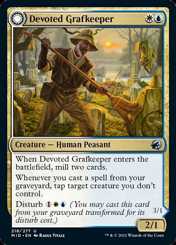 Devoted Grafkeeper // Departed Soulkeeper [Innistrad: Midnight Hunt] | Jack's On Queen