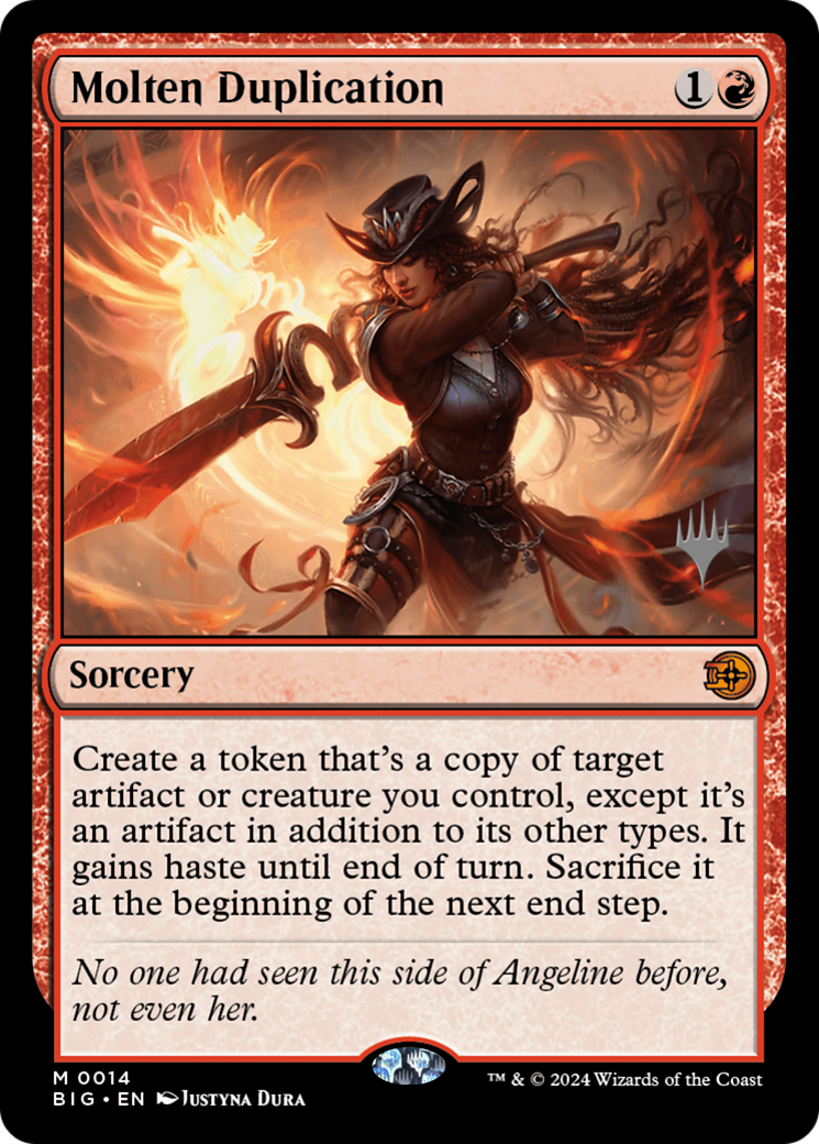 Molten Duplication [Outlaws of Thunder Junction: The Big Score Promos] | Jack's On Queen