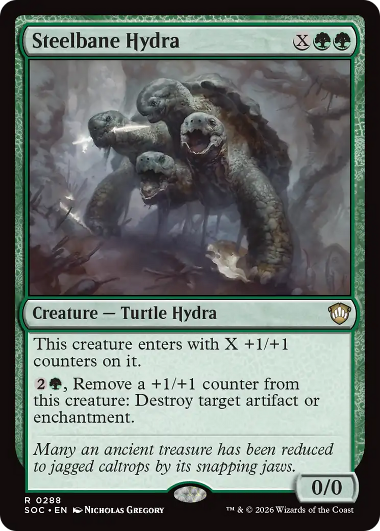 Steelbane Hydra [Secrets of Strixhaven Commander] | Jack's On Queen