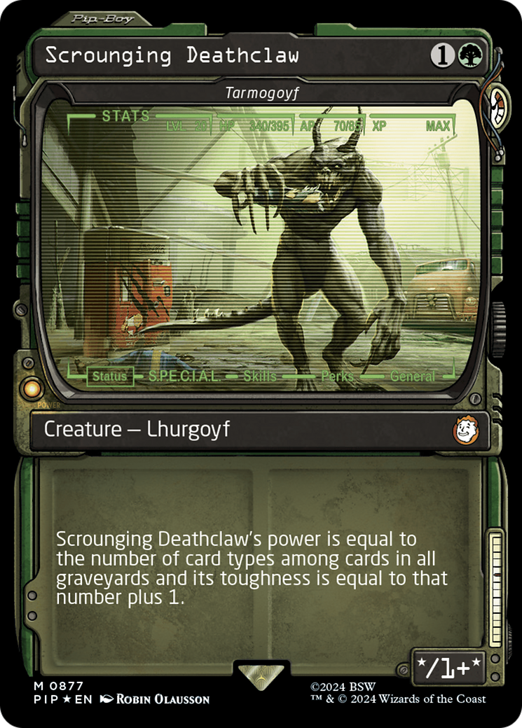 Scrounging Deathclaw - Tarmogoyf (Showcase) (Surge Foil) [Fallout] | Jack's On Queen