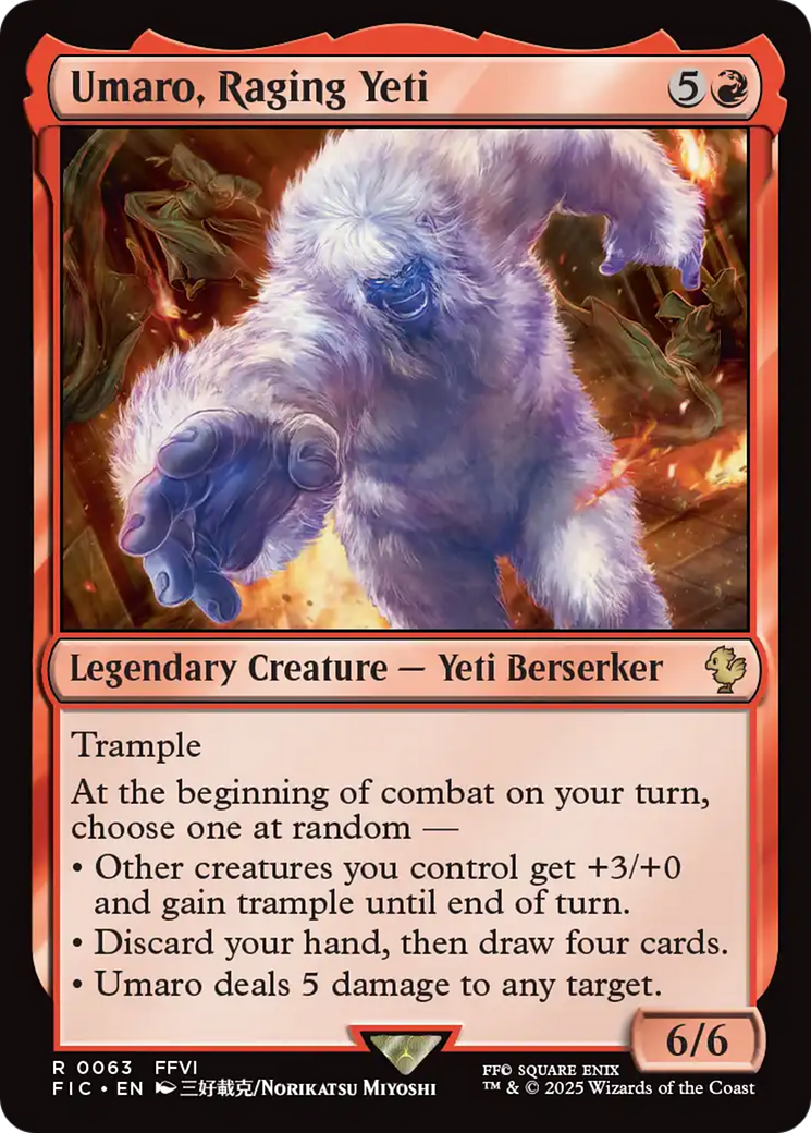 Umaro, Raging Yeti [FINAL FANTASY Commander] | Jack's On Queen