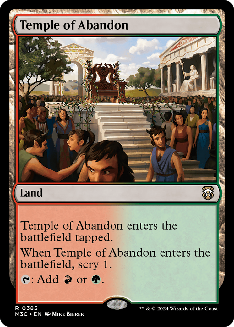 Temple of Abandon (Ripple Foil) [Modern Horizons 3 Commander] | Jack's On Queen
