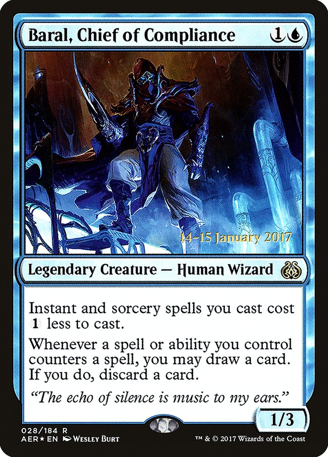 Baral, Chief of Compliance [Aether Revolt Prerelease Promos] | Jack's On Queen