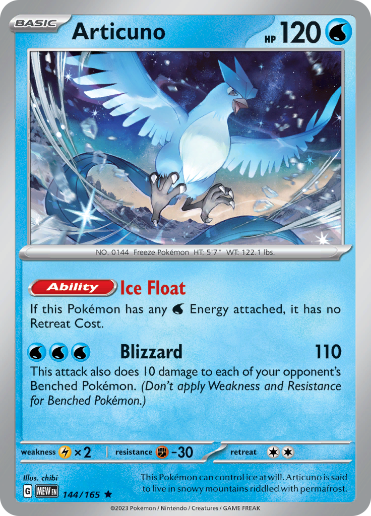 Articuno (144/165) [Scarlet & Violet: 151] | Jack's On Queen