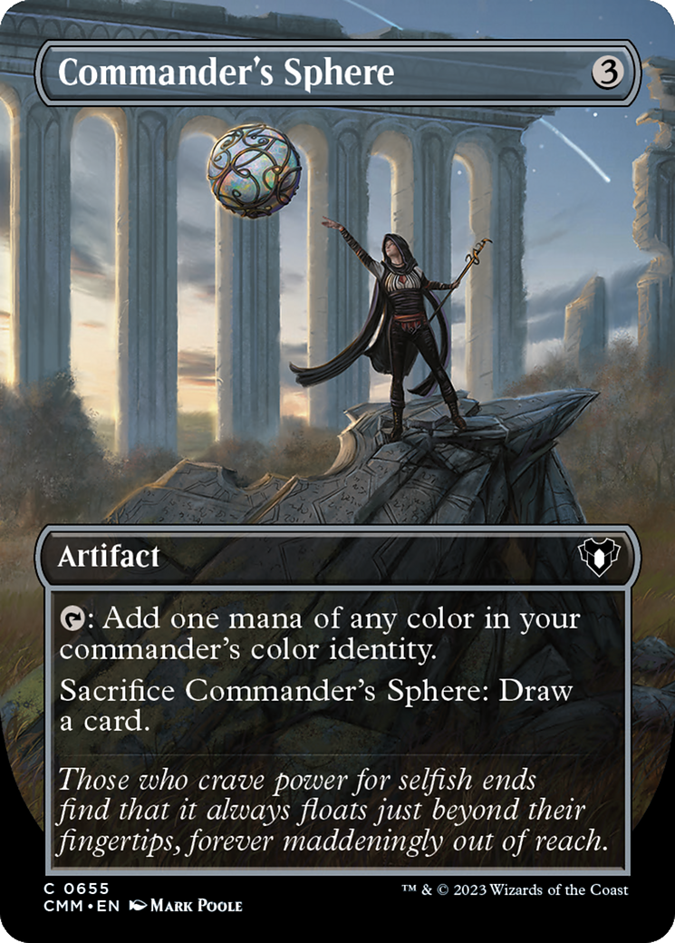 Commander's Sphere (Borderless Alternate Art) [Commander Masters] | Jack's On Queen
