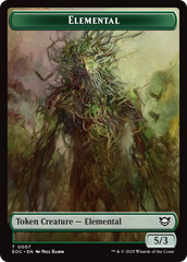 Beast (0006) // Elemental (0007) Double-Sided Token [Edge of Eternities Commander Tokens] | Jack's On Queen