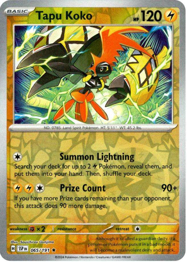 Tapu Koko (065/191) [Scarlet & Violet: Surging Sparks] | Jack's On Queen