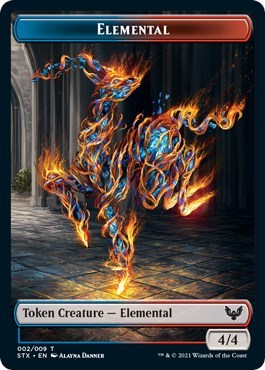 Elemental // Pest Double-Sided Token [Strixhaven: School of Mages Tokens] | Jack's On Queen