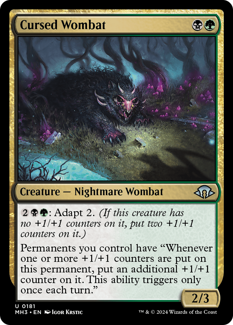 Cursed Wombat [Modern Horizons 3] | Jack's On Queen