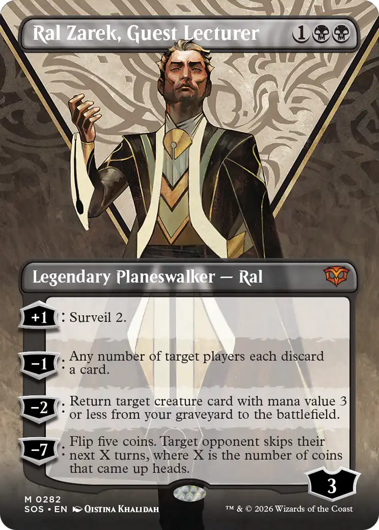Ral Zarek, Guest Lecturer (Borderless) [Secrets of Strixhaven] | Jack's On Queen