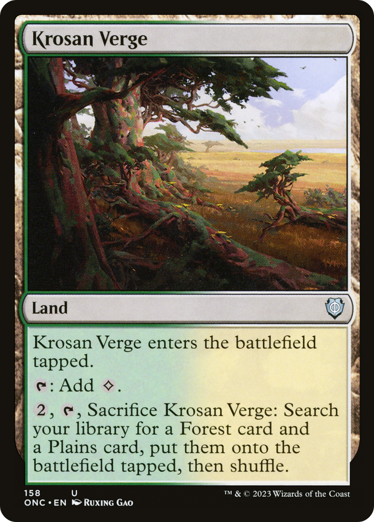 Krosan Verge [Phyrexia: All Will Be One Commander] | Jack's On Queen