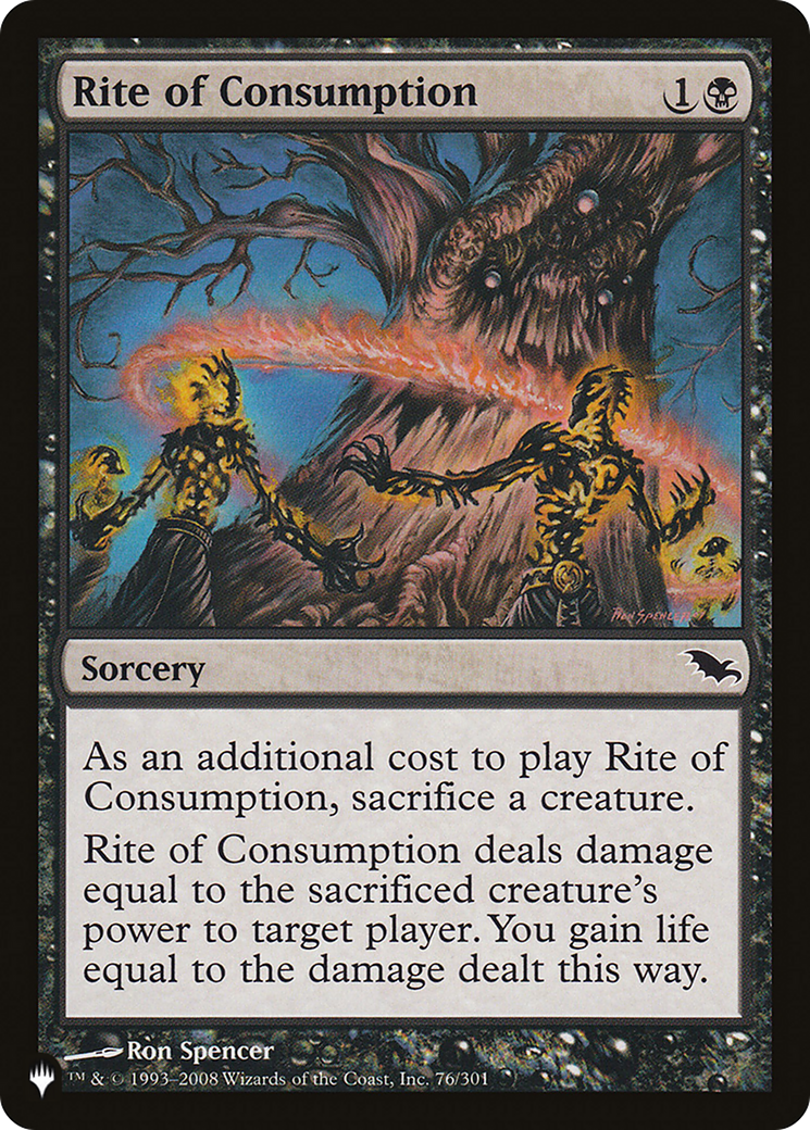 Rite of Consumption [The List Reprints] | Jack's On Queen