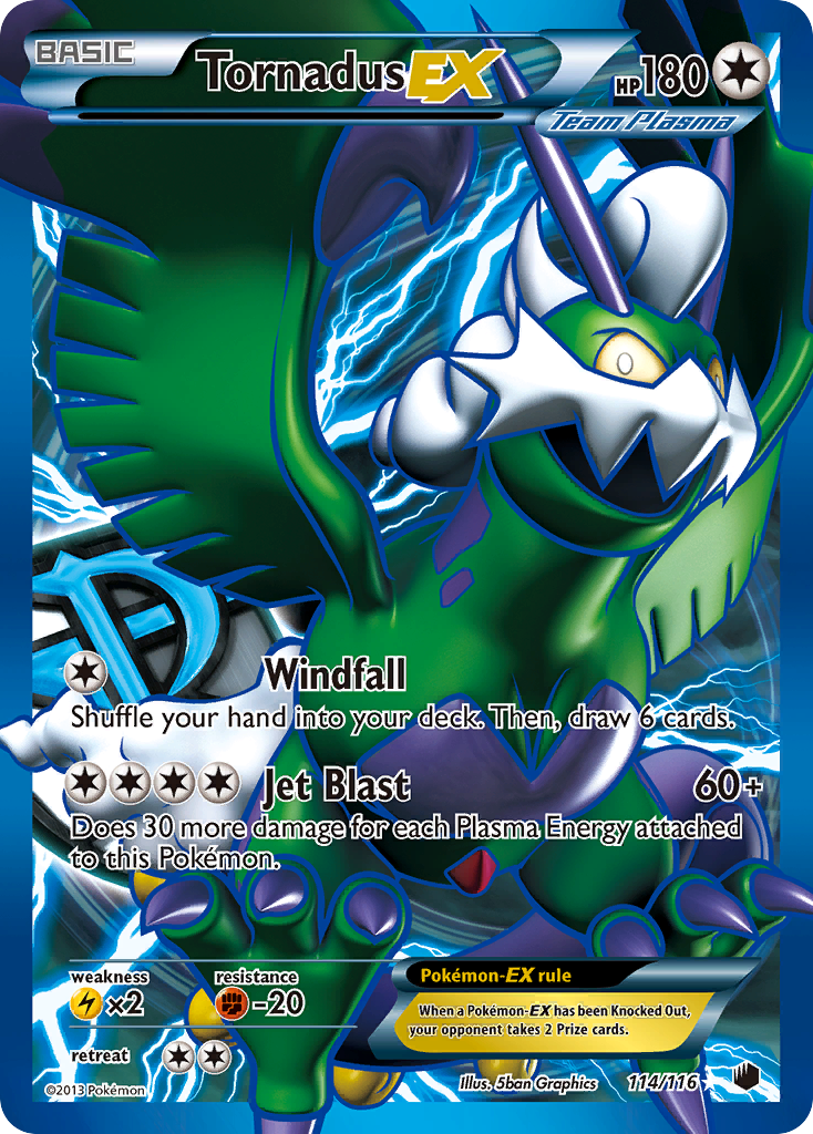 Tornadus EX (114/116) [Black & White: Plasma Freeze] | Jack's On Queen