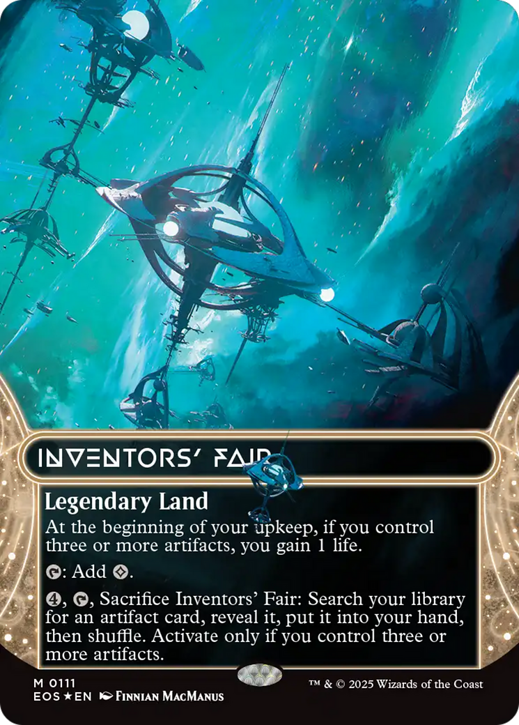 Inventors' Fair (0111) (Borderless) (Galaxy Foil) [Edge of Eternities: Stellar Sights] | Jack's On Queen