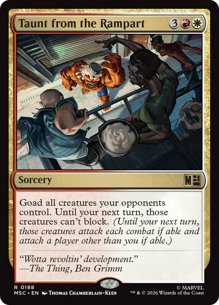 Taunt from the Rampart [Marvel Super Heroes Commander] | Jack's On Queen