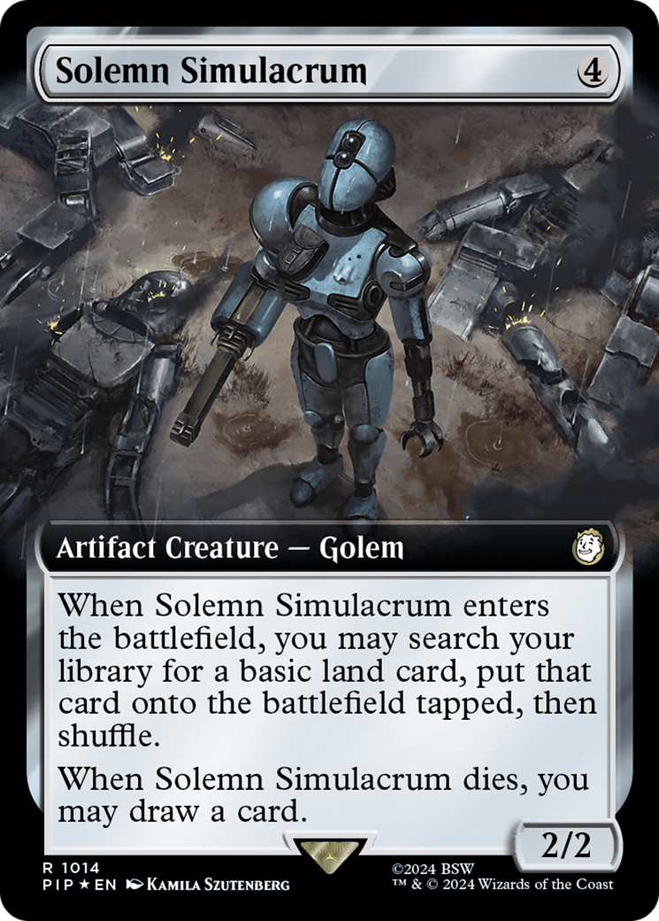 Solemn Simulacrum (Extended Art) (Surge Foil) [Fallout] | Jack's On Queen