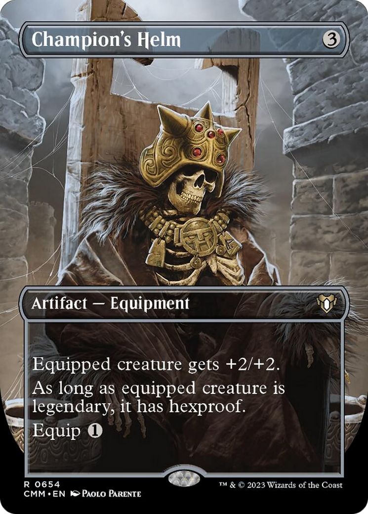 Champion's Helm (Borderless Alternate Art) [Commander Masters] | Jack's On Queen