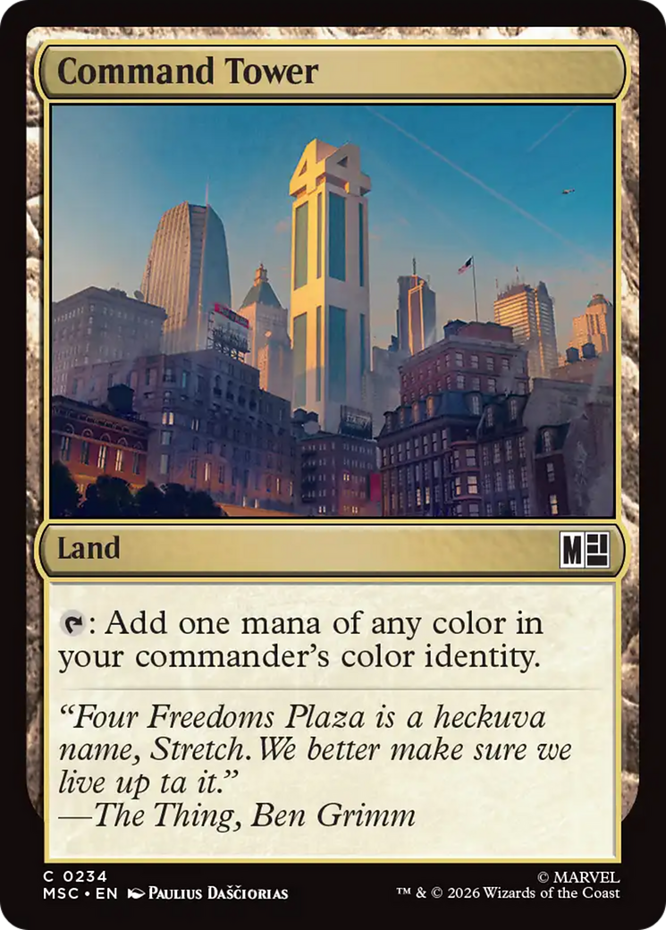 Command Tower (0234) (Surge Foil) [Marvel Super Heroes Commander] | Jack's On Queen