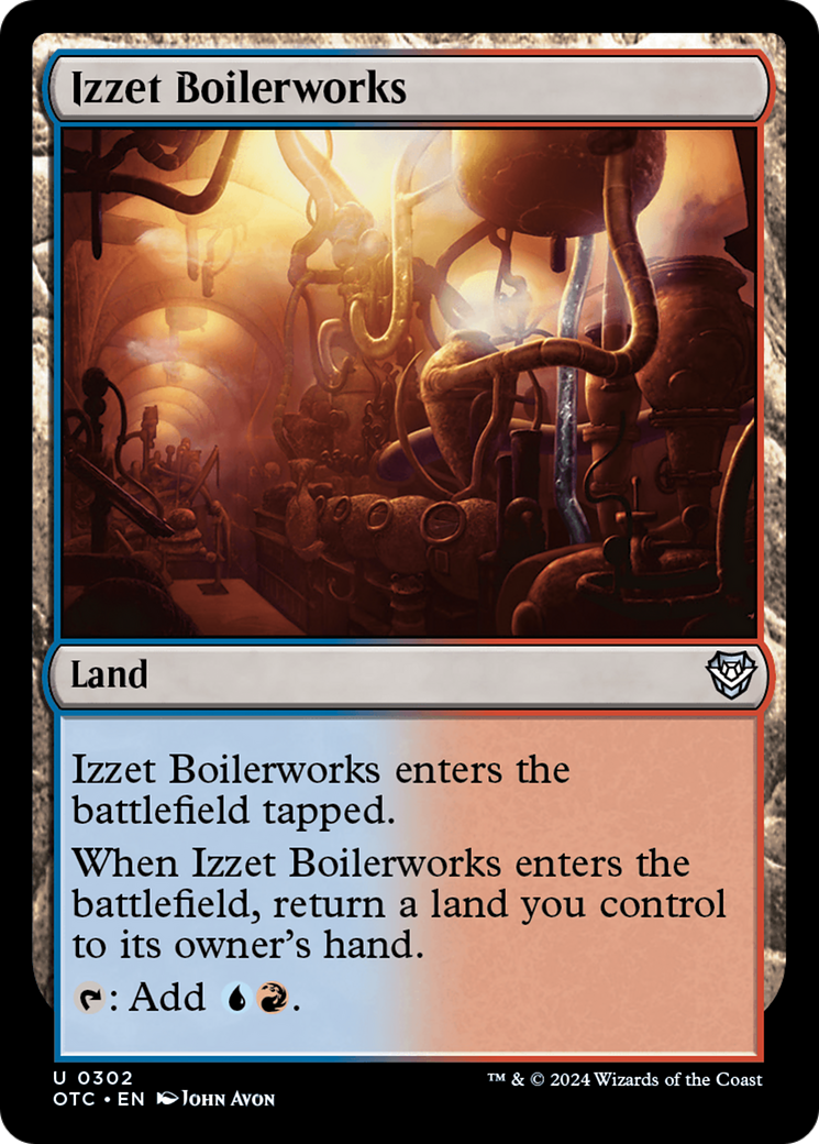 Izzet Boilerworks [Outlaws of Thunder Junction Commander] | Jack's On Queen