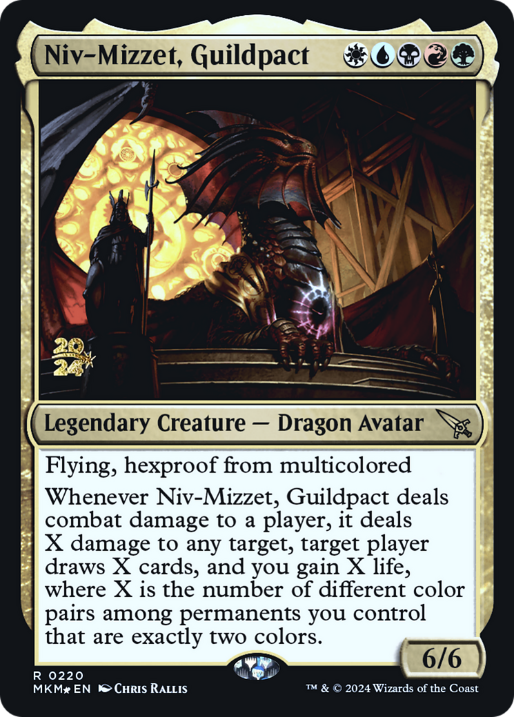 Niv-Mizzet, Guildpact [Murders at Karlov Manor Prerelease Promos] | Jack's On Queen