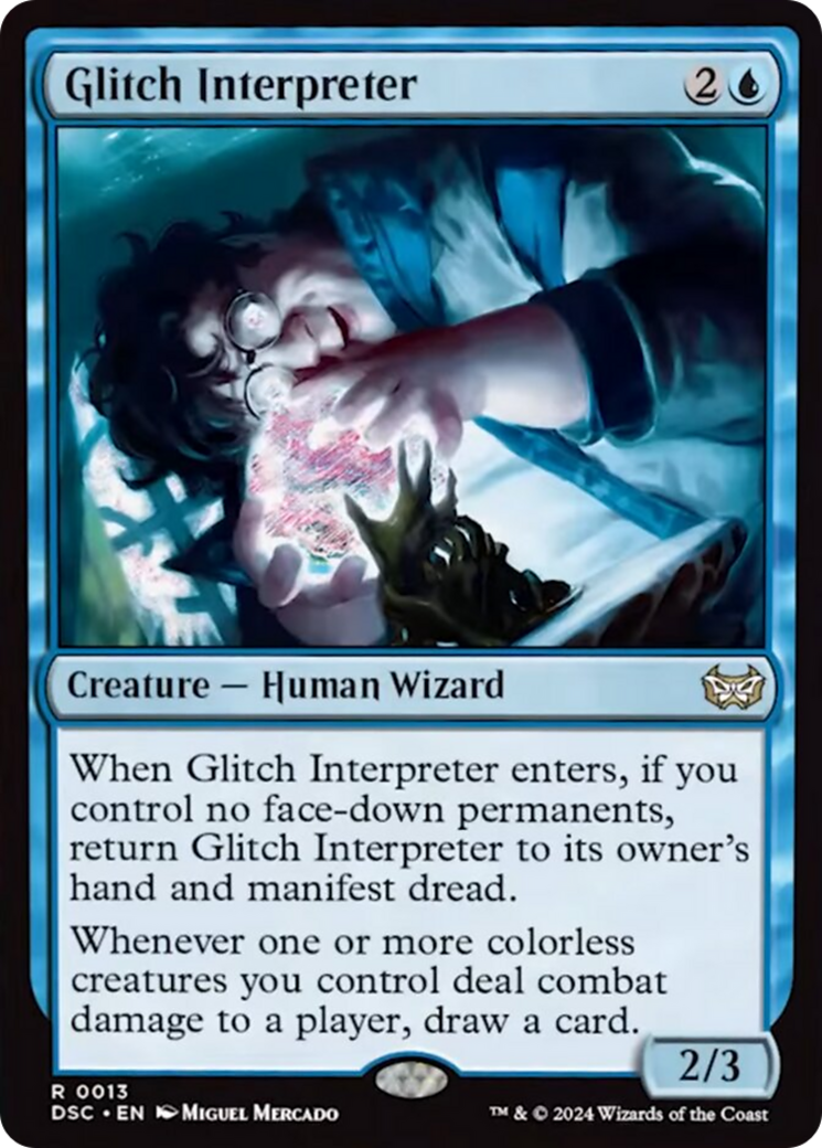 Glitch Interpreter (Extended Art) [Duskmourn: House of Horror Commander] | Jack's On Queen